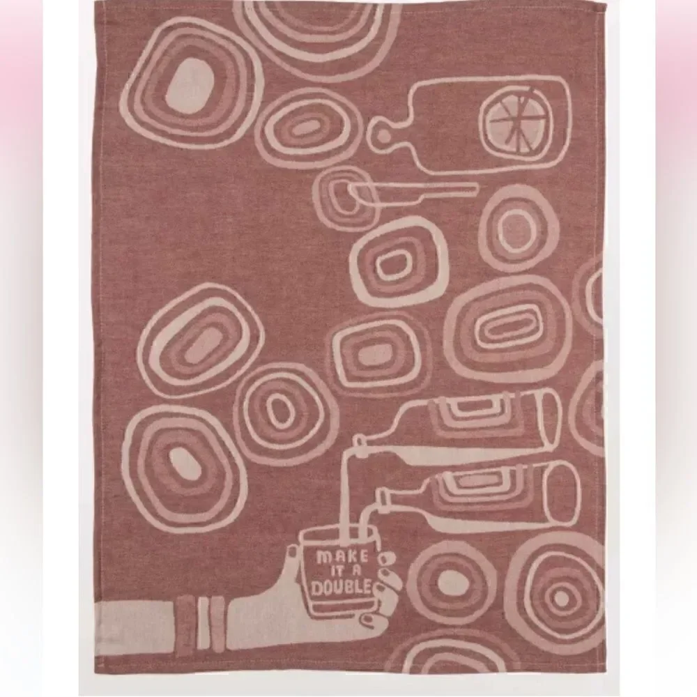 Blue Q Cotton Woven Dish Towel  - Make Mine a Double